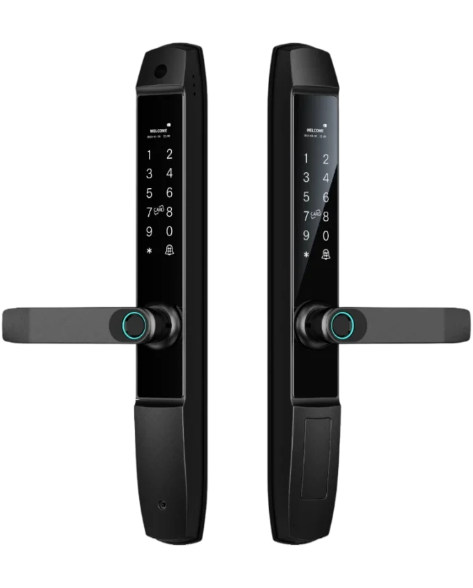 Double Sided Fingerprint Smart Lock with Tuya WiFi and keypad access