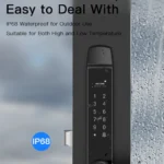 IP68 waterproof fingerprint door lock for outdoor doors