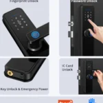 M1 Smart Lock multi-access unlock fingerprint password IC card key