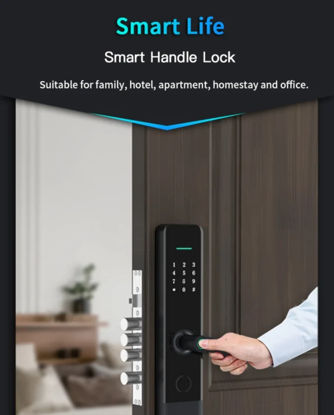 X1 Smart Lock – Installed Smart Door Lock with Fingerprint Handle