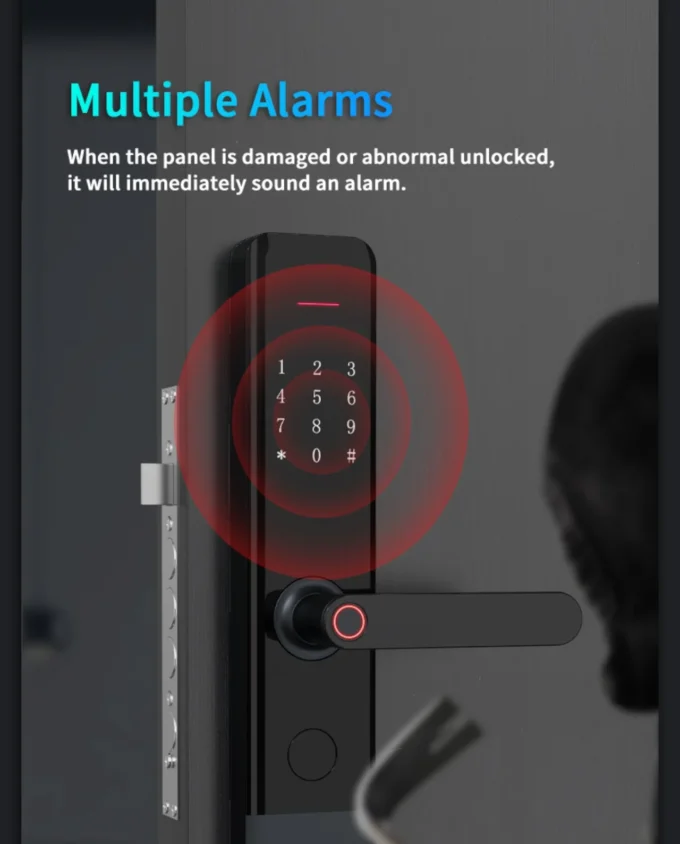 X1 Smart Lock with Multiple Alarms for Anti-Theft Security