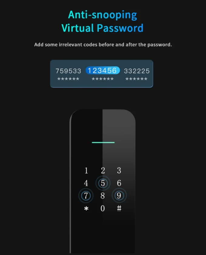 X1 Smart Lock with Anti-Snooping Virtual Password Technology